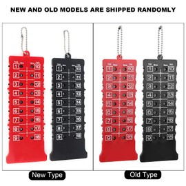 VGEBY Pack of 2 Golf Impact Counters, 18 Hole Golf Counter Golf Score Counter Stroke Card Counter for Outdoor Sports Golf Accessories