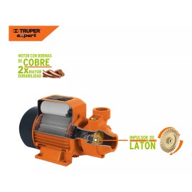 Truper Bomba Agua Periférica 1/2 HP Truper BOAP-1/2 altura máxima 45m