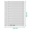 Leitz Register für A4, Deckblatt und 10 Trennblätter, Taben individuell