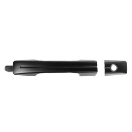 TRQ Front Left Exterior Door Handle Black Drivers Side Compatible with 2004-2008 Acura TL