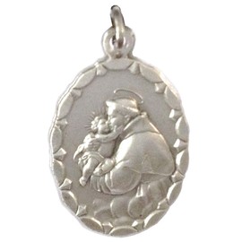 SAINT ANTHONY OF PADUA WITH JESUS CHILD MEDAL - 100% MADE IN ITALY - THE PATRON SAINTS MEDALS, Brass, No Gemstone