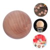 DOITOOL Wooden Round Ball Unfinished Natural Wood Craft Accessory for