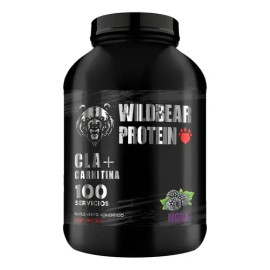CLA  Carnitina Wild Beard 1 kg, Polvo para Pre Entrenamiento con Sabor a Mora                                                                         
