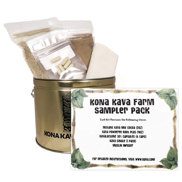 Kona Kava Farm Kava Sampler Pack | Kava Kava Root