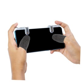 Gadpiparty 10 Pairs Gaming Finger Sleeves Breathable Sweat Touch Screen Finger Protectors Soft Comfortable Fit for Mobile Game Precision and Grip Enhancement