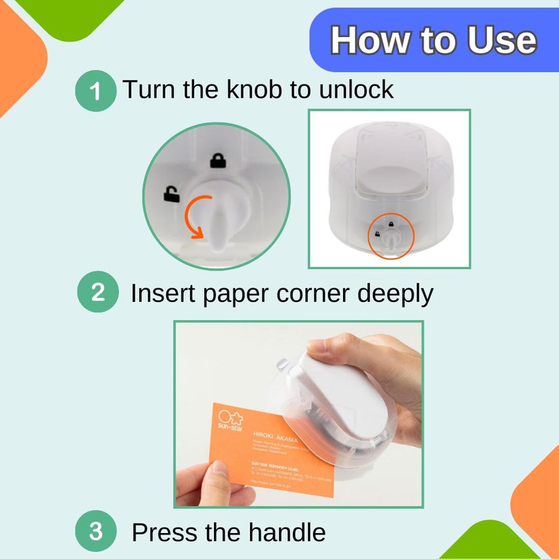 Sun-Star Stationery Corner Cutter Kadomaru PRO NEO White S4765060