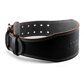 Fitgriff 남녀용 클래식 웨이트 팅 벨트(100% 가죽) - 스쿼트, 데드 트, 허리 지지대용 벨트 Fitgriff Unisex Classic Weightlifting Belt (100% Leather) - for Squats, Deadlifts, and Waist Support [Black (4 inch)]
