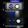 ZJWZJH 3 Position Rotary Switch 19mm 3/4" Blue LED Light