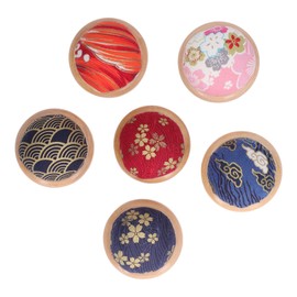 6pcs Pin Cushion with Wooden Base Good Holder for Sewing Needle DIY Crafts Home Decors