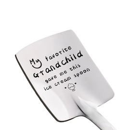 Grandma Grandpa Birthday Gifts for Nana Papa Grandparents Retirement Gifts for Elderly Grandfather Grandmother Grandparents Gift from Granddaughter Grandson My Favorite Grandchild Gave Me This Spoon