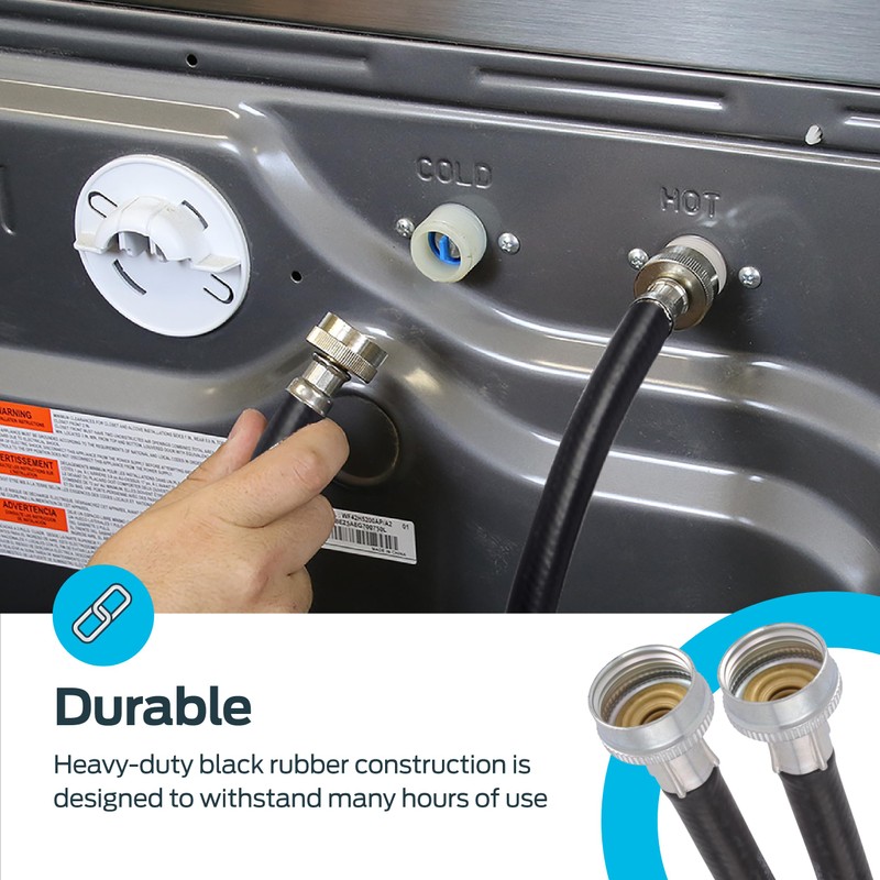 Eastman Washing Machine Drain Hose, 3/4 Inch FHT Connection, 5