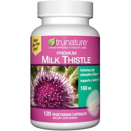 trunature Premium Milk Thistle 160 mg, 120 Vegetarian Capsules