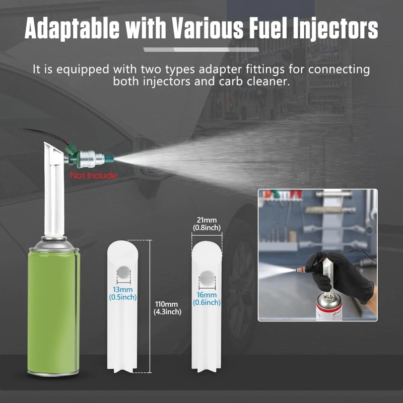 MRCARTOOL 12V Car Fuel Injector Tester Fuel Injector Driver&Cleaner Tool