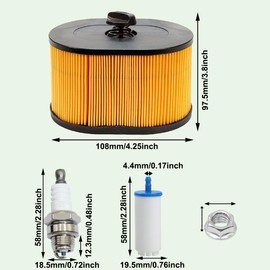 ZAMDOE 510 24 41-03 Luftfilter Kraftstoffleitung Zündkerze Kraftstofffilter für Husqvarna und Partner K970 K1260 K1270 Trennsägen Schienenschneider 510244103, 510244101, für Stens 605-050