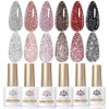 Born Pretty- BORN PRETTY Esmalte en gel con purpurina reflectante,