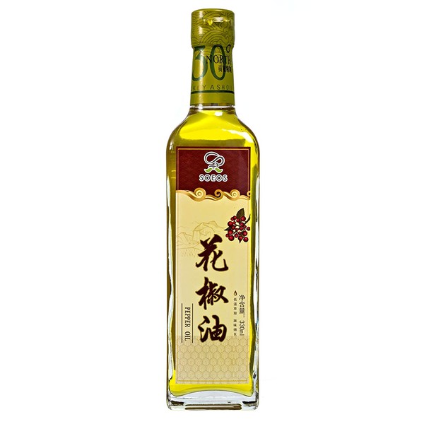 Soeos Prickly Ash Oil, Sichuan Pepper Oil, Sichuan Peppercorn Oil, Peppercorn Oil, 330ml.