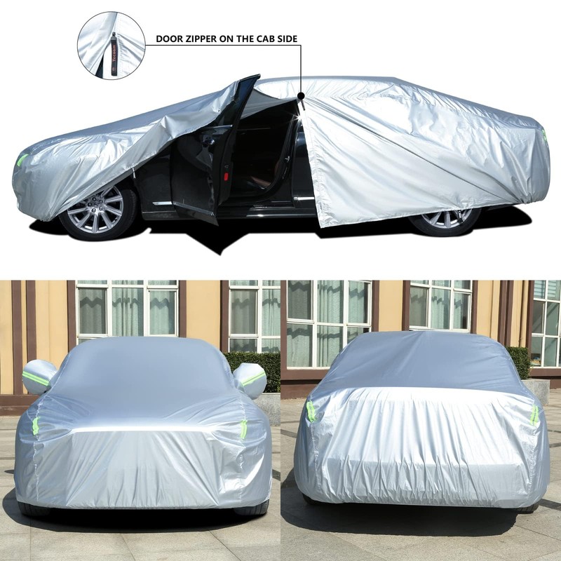 Tecoom Car Cover Waterproof All Weather for Automobiles, Light Shell