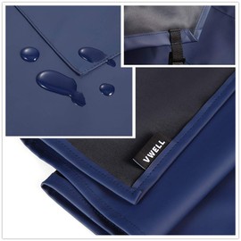Waterproof Rubber Vinyl Apron 41.5'' Apron for DishWashing, Chemistry Lab Work, Grooming PVC Water Proof Apron