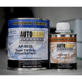 Autobahn AP - 8030 Gray 2K SUPER FILL Auto Primer/Surfacer Quart Kit/High Teck