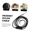 MERRYHAPY Fit 2.5mm Headphone Cable Nylon Material Volume Control Gaming