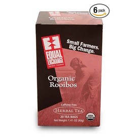 Equal Exchange Organic Rooibos Tea - 20 Bags per Pack -- 6 Packs per Case