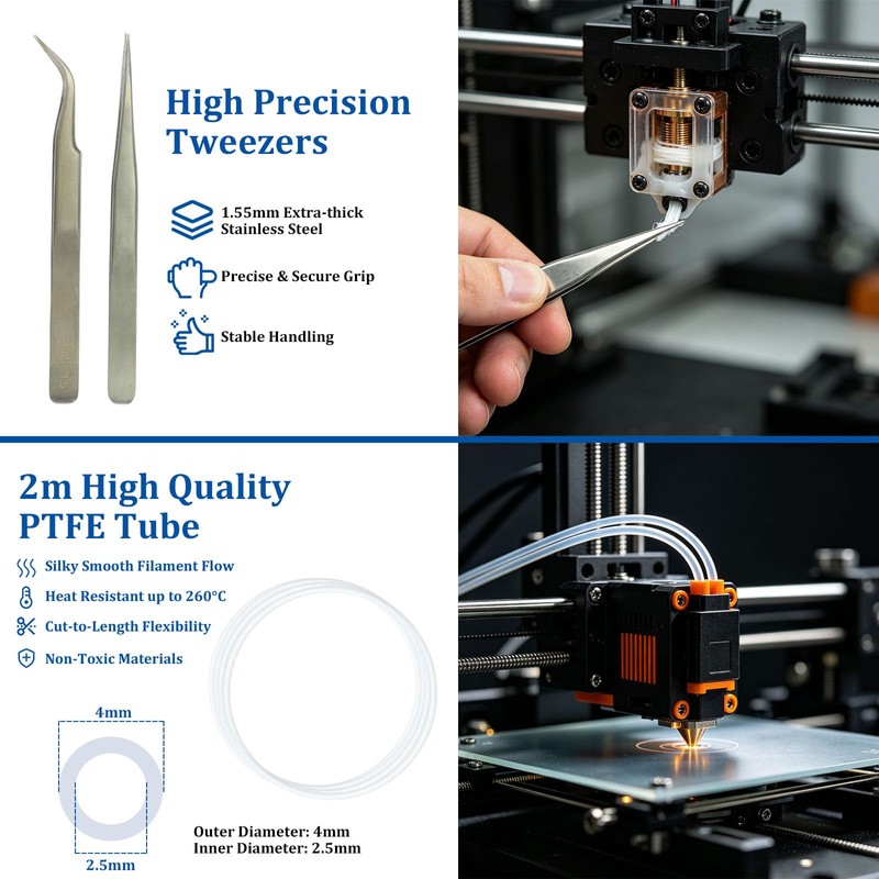 170PCS 3D Printer Tool Kit with Precision Screwdriver Set, 3D