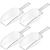 Hestya 4 Pcs Multi Purpose Clear Plastic Scoops for Candy
