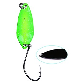 PALADIN Adult Unisex Trout Spoon, 2.1 g, Green/Yellow Glitter/Black, 10C0640101C10
