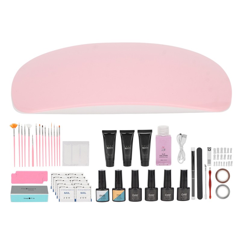 Nail Art Curing Lamp Base Top Coat Prevent Stick Water