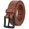 ITAY Metal Free Leather Belt - 34 mm - Hypoallergenic