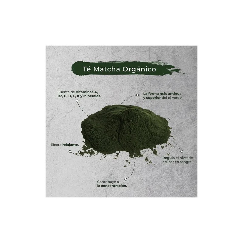 Té Matcha 100 Puro Premium Orgánico 100 Gramos
