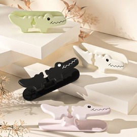 [Guardian Blue] Crocodile wire organizer holder (attachable) Crocodile wire organizer light pink 5ea