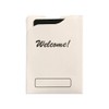 Hotel Supplies, Welcome Hotel Key Card Holder, White Hotel Room