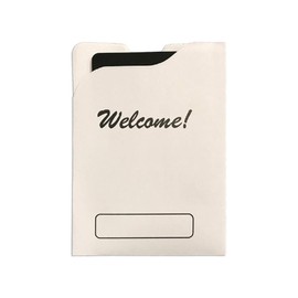 Hotel Supplies, Welcome Hotel Key Card Holder, White Hotel Room Key Card with Room Assignment 3.5" x 2.5" (3-1/2" x 2-1/2") (100)
