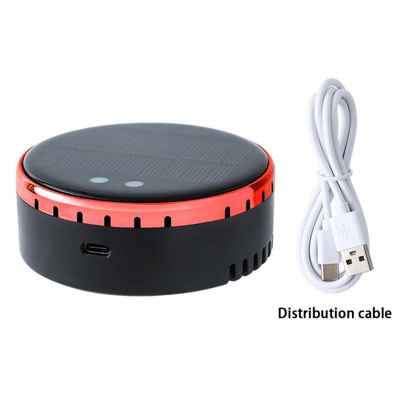 Solar-Powered Mounted Car Air Humidifier - Color: Black