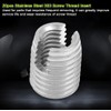 SUS303 Stainless Steel Threaded Inserts, Self-Tapping Slot Thread Insert Nuts