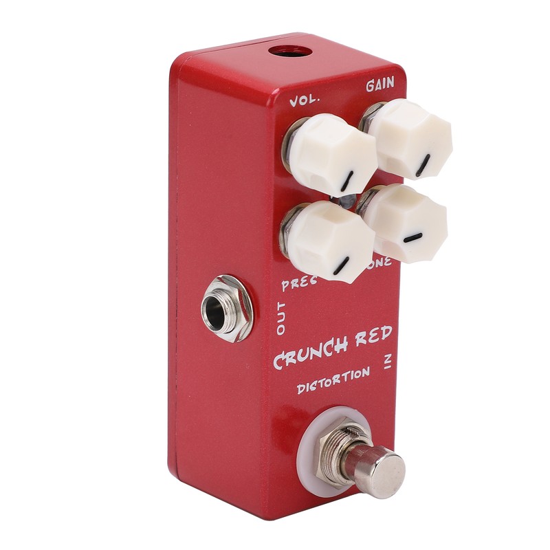 Distortion Effect Metal Shell Red True Bypass Foot Switch for