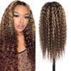 4/27 Highlight Deep Wave Lace Front Wigs 13x4 180% Density