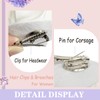 Dainty Flower Hairpins Hair Clip for Women Organza Stain Fabric
