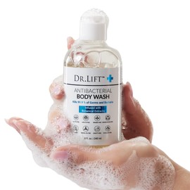 DR. LIFT Antibacterial Body Wash, 8 oz (3-Pack) - Gentle & Effective Shower Gel - Made in America
