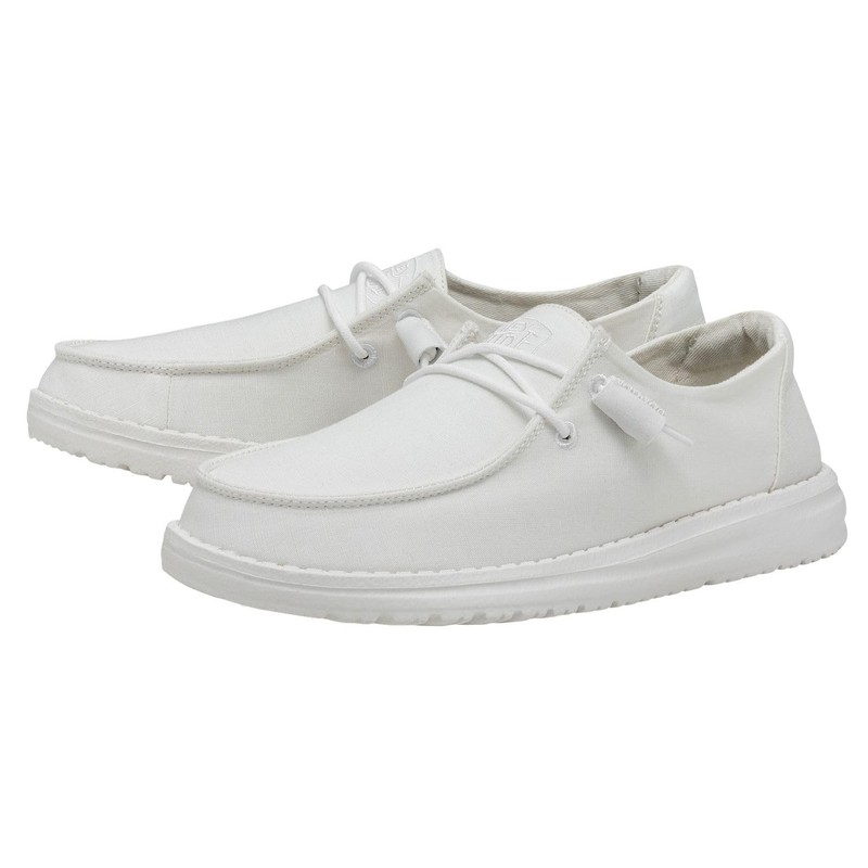 Hey Dude Wendy Slub Canvas White, Women 22 MX
