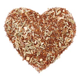 teeverliebt - Bio Rooibos-Mischung Ingwer & Lemon 90g I Loser Rotbusch-Tee in feinster Blatt-Qualität - koffeinfrei I Fruchtig-Frischer Genuss I Aus kontrolliert biologischem Anbau