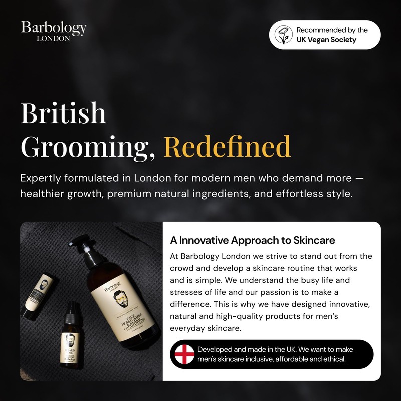 Barbology LONDON Beard and Face Oil Vegan Multi-Purpose Beard Oil