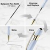 LINFANC 12 Pack Morandi Gold Ballpoint Pen with Stylus Tip,