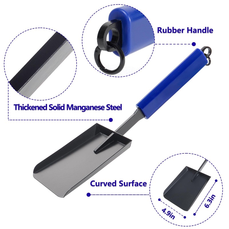 CKLT 15in Fireplace Ash Shovel for Fire Pit & Indoor
