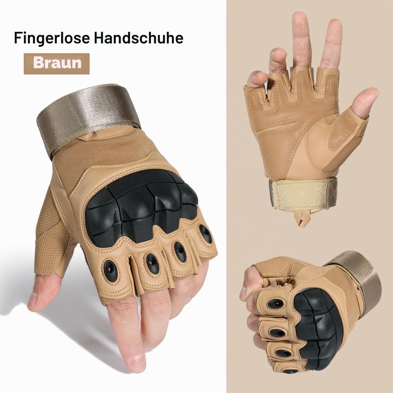 WTACTFUL Motorcycle Half Finger Gloves Men Summer Fingerless Cycling Gloves