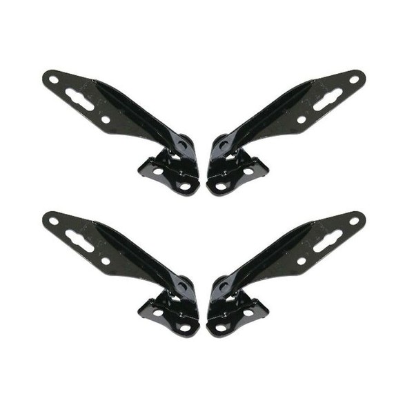 QSKCBXVL 4pcs - Hood Hinges Set Assembly Left Driver and