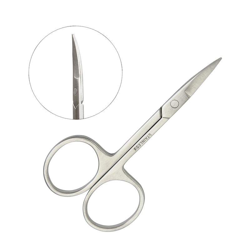 Cuticle Scissors Nail Scissors for Eyebrow Eyelash Nose Hair Beard