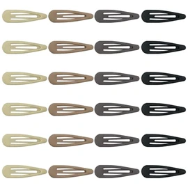 MAORULU 24 pinzas para el pelo a presión, de 5 cm, mate, antideslizantes, para mujeres y niñas, de metal, color neutro.