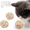 ペット用おもちゃ 16個セット ボール 無着色 ミニ ボール おもちゃ 装飾ボール 植物編み 装飾品